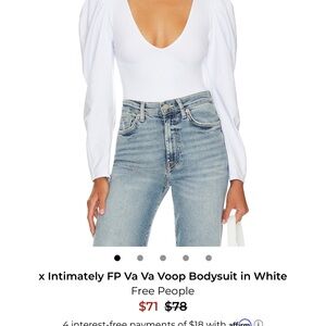 Free People Intimately White Bodysuit